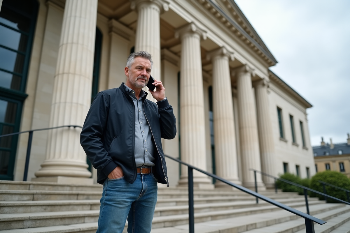 Homme d age devant un tribunal français en appel